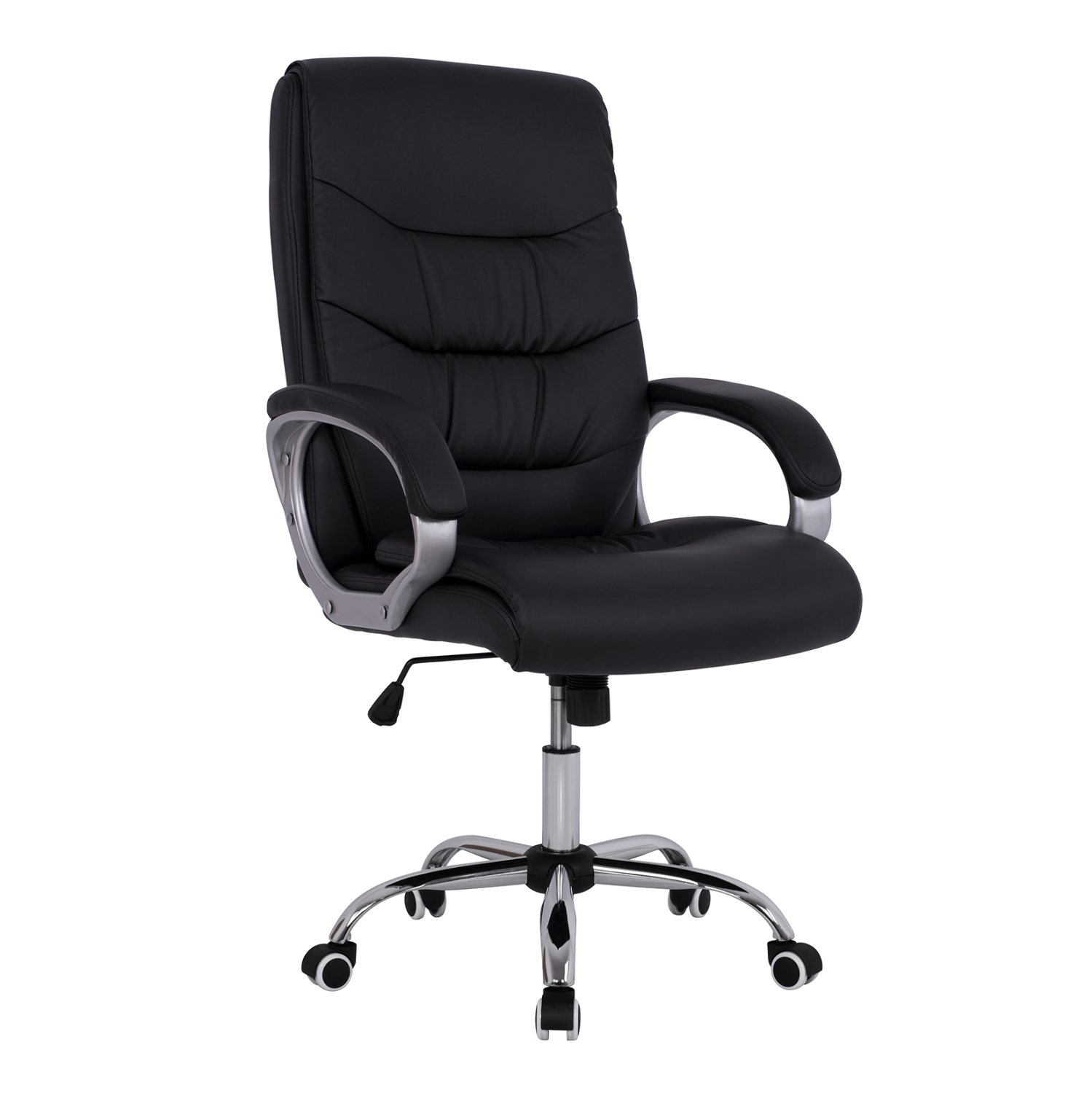 HM1087.01 ΚΑΡΕΚΛΑ ΓΡΑΦΕΙΟΥ ZAMORA HM1087.01 ΣΕ ΜΑΥΡΟ ΧΡΩΜΑ 65x68x120 εκ. - Image 1