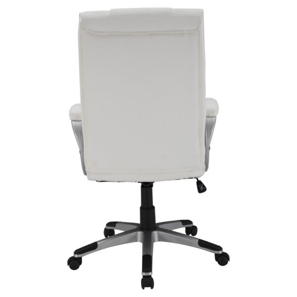 ΚΑΡΕΚΛΑ ΓΡΑΦΕΙΟΥ CHANDER HM1092.02 ΛΕΥΚΗ 63x66x116 εκ. - Image 6