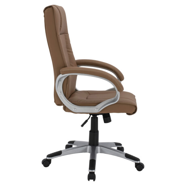 ΚΑΡΕΚΛΑ ΓΡΑΦΕΙΟΥ CHANDER HM1092.09 ΣΕ CAMEL ΑΠΟΧΡΩΣΗ 63x66x116 εκ. - Image 4