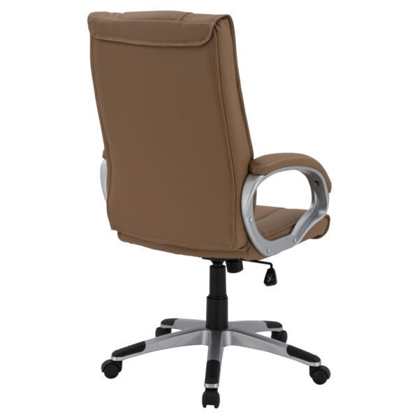 ΚΑΡΕΚΛΑ ΓΡΑΦΕΙΟΥ CHANDER HM1092.09 ΣΕ CAMEL ΑΠΟΧΡΩΣΗ 63x66x116 εκ. - Image 5