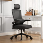 ΚΑΡΕΚΛΑ ΓΡΑΦΕΙΟΥ KESI HM1222.01 ΜΑΥΡO MESH & PP 52x50x122Υεκ. - Image 2