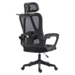 ΚΑΡΕΚΛΑ ΓΡΑΦΕΙΟΥ FRANTIC HM1224.01 ΜΑΥΡO MESH & ΠΟΛΥΠΡΟΠΥΛΕΝΙΟ 60x60x134Υεκ - Image 5