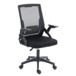 ΚΑΡΕΚΛΑ ΓΡΑΦΕΙΟΥ ZENITH HM1225.01 PP & MESH ΥΦΑΣΜΑ--ΜΑΥΡΟ 60x60x92-100Υεκ