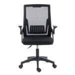 ΚΑΡΕΚΛΑ ΓΡΑΦΕΙΟΥ ZENITH HM1225.01 PP & MESH ΥΦΑΣΜΑ--ΜΑΥΡΟ 60x60x92-100Υεκ - Image 3