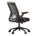 ΚΑΡΕΚΛΑ ΓΡΑΦΕΙΟΥ ZENITH HM1225.01 PP & MESH ΥΦΑΣΜΑ--ΜΑΥΡΟ 60x60x92-100Υεκ - Image 5
