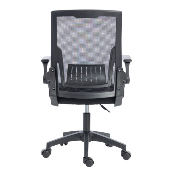ΚΑΡΕΚΛΑ ΓΡΑΦΕΙΟΥ ZENITH HM1225.01 PP & MESH ΥΦΑΣΜΑ--ΜΑΥΡΟ 60x60x92-100Υεκ - Image 6