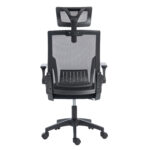 ΚΑΡΕΚΛΑ ΓΡΑΦΕΙΟΥ MATRON HM1226.01 ΜΑΥΡO PP & MESH ΥΦΑΣΜΑ 47x47x128Υεκ - Image 6