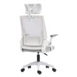 ΚΑΡΕΚΛΑ ΓΡΑΦΕΙΟΥ MATRON HM1226.02 ΛΕΥΚΟ PP--ΑΝΟΙΧΤΟ ΓΚΡΙ MESH 47x47x128Υεκ - Image 5