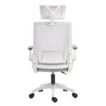ΚΑΡΕΚΛΑ ΓΡΑΦΕΙΟΥ MATRON HM1226.02 ΛΕΥΚΟ PP--ΑΝΟΙΧΤΟ ΓΚΡΙ MESH 47x47x128Υεκ - Image 6