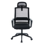 ΚΑΡΕΚΛΑ ΓΡΑΦΕΙΟΥ VELOCITY HM1229.01 ΜΑΥΡO MESH & PP 61x62x123Υεκ - Image 3