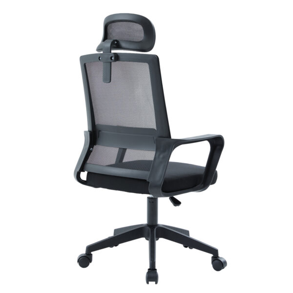 ΚΑΡΕΚΛΑ ΓΡΑΦΕΙΟΥ VELOCITY HM1229.01 ΜΑΥΡO MESH & PP 61x62x123Υεκ - Image 5