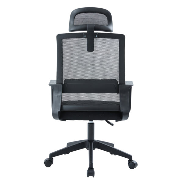 ΚΑΡΕΚΛΑ ΓΡΑΦΕΙΟΥ VELOCITY HM1229.01 ΜΑΥΡO MESH & PP 61x62x123Υεκ - Image 6