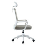 ΚΑΡΕΚΛΑ ΓΡΑΦΕΙΟΥ VELOCITY HM1229.02 ΛΕΥΚΟ PP--ΑΝΟΙΧΤΟ ΓΚΡΙ MESH 61x62x123Υεκ - Image 4