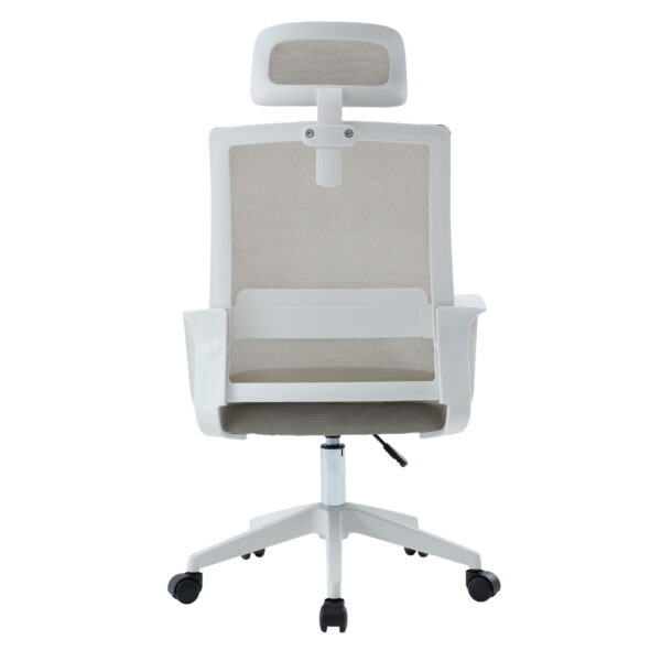 ΚΑΡΕΚΛΑ ΓΡΑΦΕΙΟΥ VELOCITY HM1229.02 ΛΕΥΚΟ PP--ΑΝΟΙΧΤΟ ΓΚΡΙ MESH 61x62x123Υεκ - Image 6
