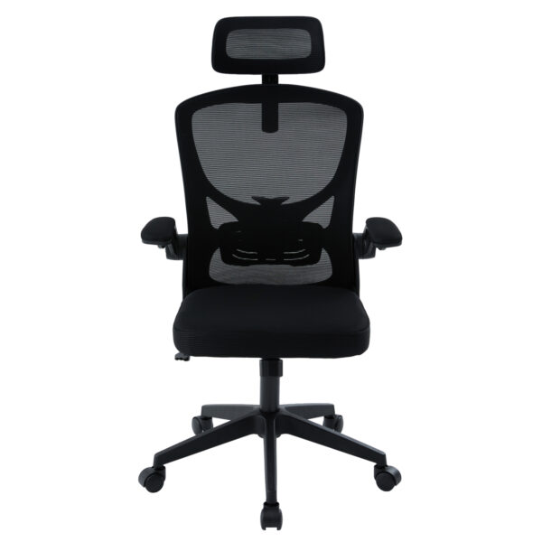 ΚΑΡΕΚΛΑ ΓΡΑΦΕΙΟΥ FLOATER HM1230.01 ΜΑΥΡO MESH & PP 62x62x106-116Υεκ - Image 3
