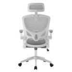 ΚΑΡΕΚΛΑ ΓΡΑΦΕΙΟΥ FLOATER HM1230.02 ΛΕΥΚΟ PP--ΑΝΟΙΧΤΟ ΓΚΡΙ MESH 62x62x106-116Υεκ - Image 6
