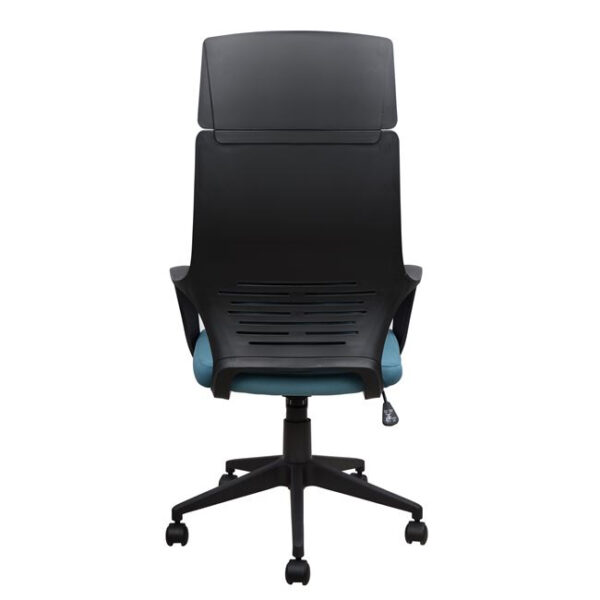 ΚΑΡΕΚΛΑ ΓΡΑΦΕΙΟΥ ANIVIA HM1054.06 ΓΚΡΙ ΣΙΕΛ & ΠΟΔΙ ΜΑΥΡΟ 64x61x126 εκ. - Image 6