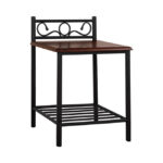ΚΟΜΟΔΙΝΟ SUZIE HM388 ΑΠΟ ΜΕΤΑΛΛΟ ΚΑΙ ΞΥΛΟ 45x35x48-61Y εκ.