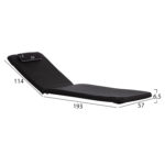 ΜΑΞΙΛΑΡΙ ΞΑΠΛΩΣΤΡΑΣ ΜΕ ΠΡΟΣΚΕΦΑΛΟ SIFNOS HM11234.15T TEXTILENE 600g/m2 2x1-ΜΑΥΡΟ - Image 2