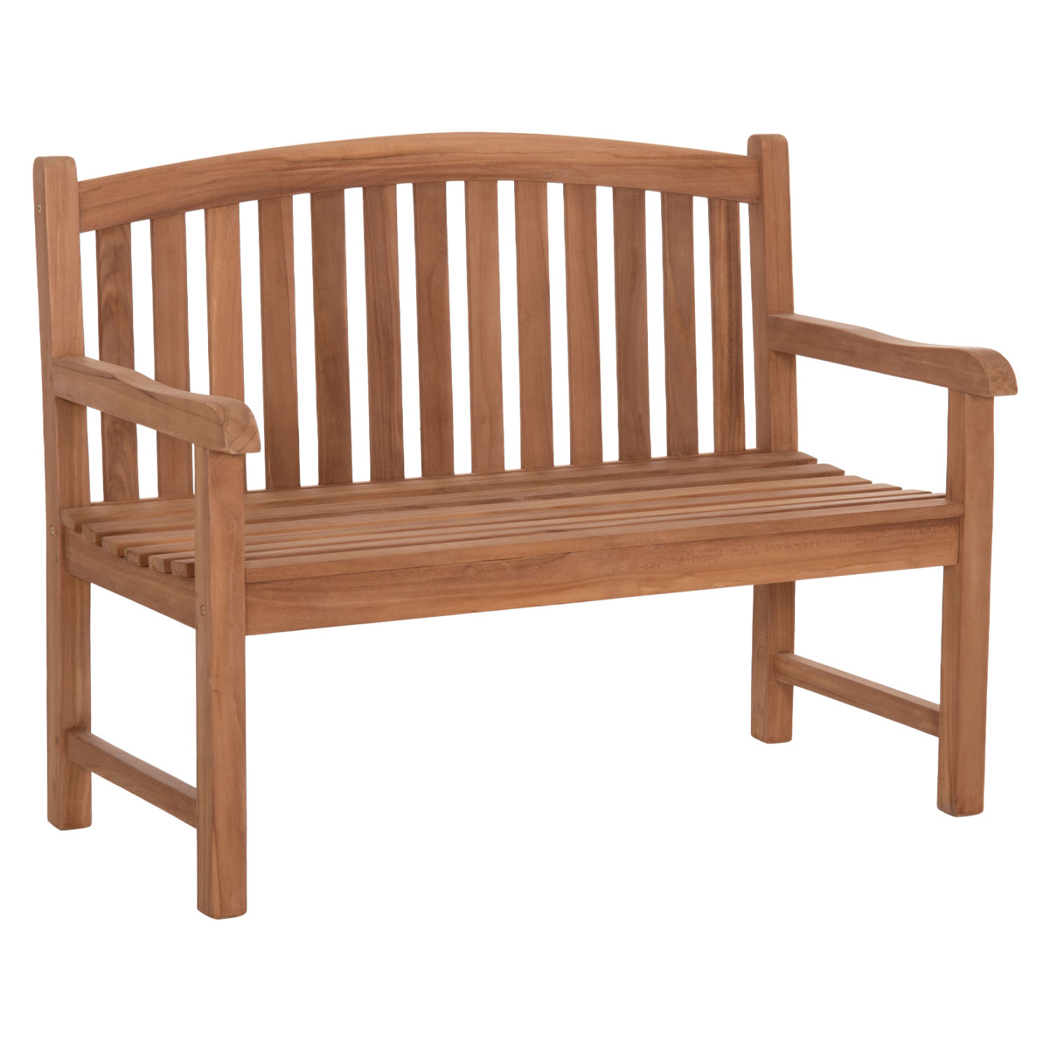 ΗΜ6651 ΠΑΓΚΑΚΙ ΚΗΠΟΥ 2ΘΕΣΙΟ ELENA HM6651 ΞΥΛΟ TEAK--ΦΥΣΙΚΟ 120x60x95Υεκ. - Image 1