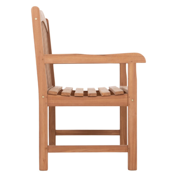 ΠΑΓΚΑΚΙ ΚΗΠΟΥ 2ΘΕΣΙΟ ELENA HM6651 ΞΥΛΟ TEAK--ΦΥΣΙΚΟ 120x60x95Υεκ. - Image 4