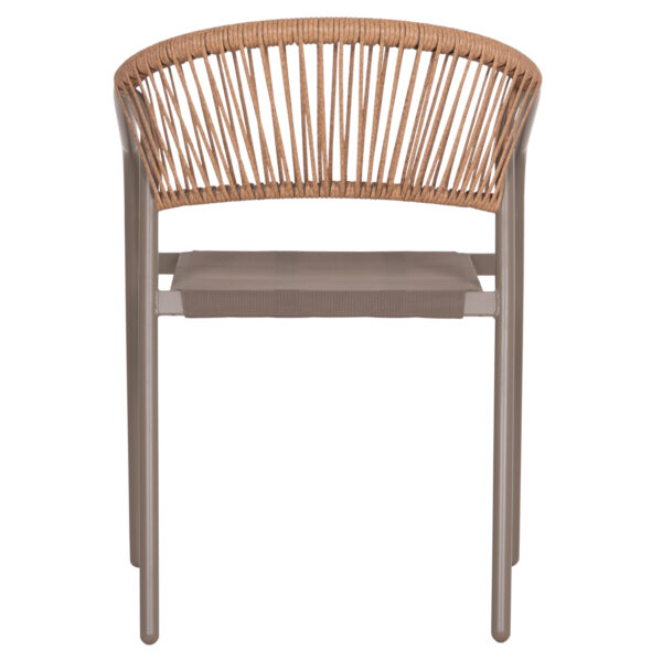 ΠΟΛΥΘΡΟΝΑ HOMAN HM6430.04 ΣΑΜΠΑΝΙ ΜΕΤΑΛΛΟ & TEXTILENE--ΜΠΕΖ P.E.RATTAN 53x58x75Υεκ - Image 6