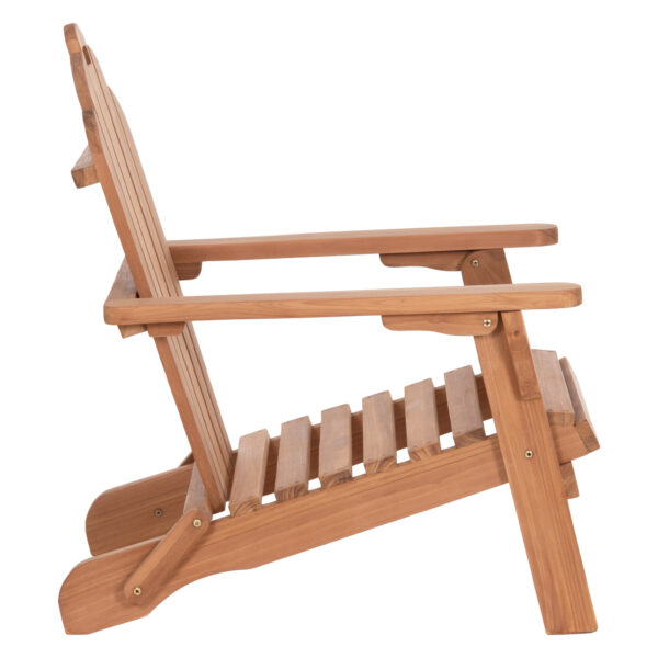 ΠΟΛΥΘΡΟΝΑ LOUNGE ΠΤΥΣΣΟΜΕΝΗ SKALL HM6619 ΞΥΛΟ TEAK ΦΥΣΙΚΟ 70.5x85x92Υεκ. - Image 4