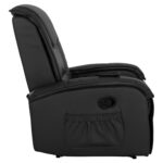 ΠΟΛΥΘΡΟΝΑ RELAX ΜΕ ΜΗΧΑΝΙΣΜΟ MASSAGE ROCCA HM0026.01 PU ΜΑΥΡΟ 88x90x80 εκ. - Image 4