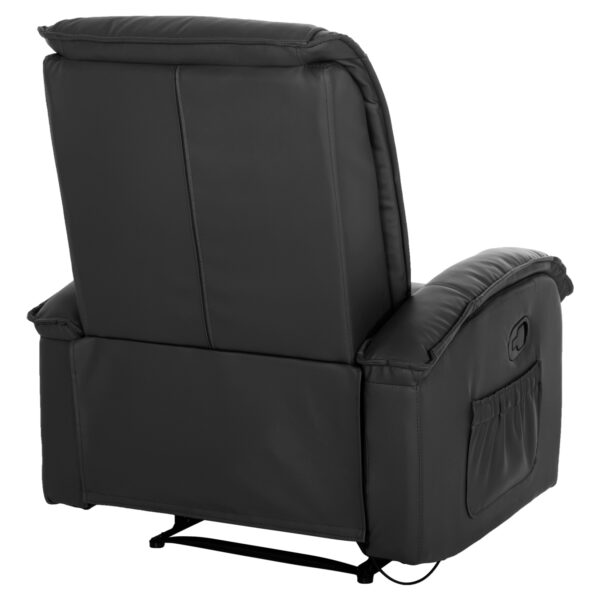ΠΟΛΥΘΡΟΝΑ RELAX ΜΕ ΜΗΧΑΝΙΣΜΟ MASSAGE ROCCA HM0026.01 PU ΜΑΥΡΟ 88x90x80 εκ. - Image 6