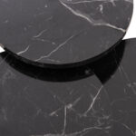 ΣΕΤ ΒΟΗΘ.ΤΡΑΠΕΖΑΚΙΑ NISSA HM18173.12 ΜΕΛΑΜΙΝΗ ΜΑΥΡΟ ΜΑΡΜΑΡΟ-ΧΡΥΣΑ ΜΕΤΑΛ.ΠΟΔΙΑ - Image 5