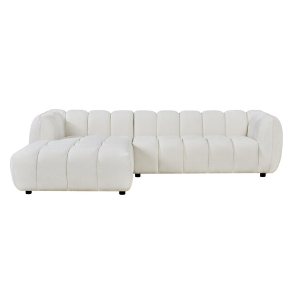 ΣΕΤ ΚΑΝΑΠΕΣ ΓΩΝΙΑ (ΑΡΙΣΤΕΡΗ)-ΠΟΛΥΘΡΟΝΑ LOUNGE LYKKE HM10820.02L ΕΚΡΟΥ ΥΦΑΣΜΑ - Image 5