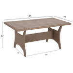ΣΕΤ ΣΑΛΟΝΙ ΓΩΝΙΑ & ΤΡΑΠΕΖΙ CARSON HM6078.02 ΜΟΚΑ ΣΥΝΘ.RATTAN-ΜΑΞΙΛΑΡΙΑ - Image 3
