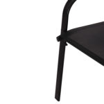 ΣΕΤ ΤΡΑΠΕΖΑΡΙΑΣ 5ΤΜΧ BRUNO HM5201.03 ΜΑΥΡΟ ΜΕΤΑΛΛΙΚΟ & TEXTILENE - Image 6