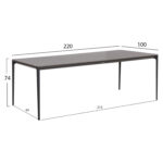 ΣΕΤ ΤΡΑΠΕΖΑΡΙΑΣ 9ΤΜΧ STAD HM10865.01 ΓΚΡΙ ΑΛΟΥΜΙΝΙΟ-SINTERED STONE TOP-OLEFIN - Image 3