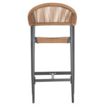 ΣΚΑΜΠΟ BAR ΑΛΟΥΜΙΝΙΟΥ GREGG HM5788.12 ΑΝΘΡΑΚΙ-ΜΠΕΖ ΤΗΣ ΑΜΜΟΥ ΣΥΝΘ.RATTAN 54x57x106Υεκ - Image 6