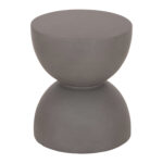 ΣΚΑΜΠΟ ΣΤΡΟΓΓΥΛΟ ZINI HM6580.01 FIBER CEMENT ΣΕ ΓΚΡΙ Φ35x43Υεκ - Image 3