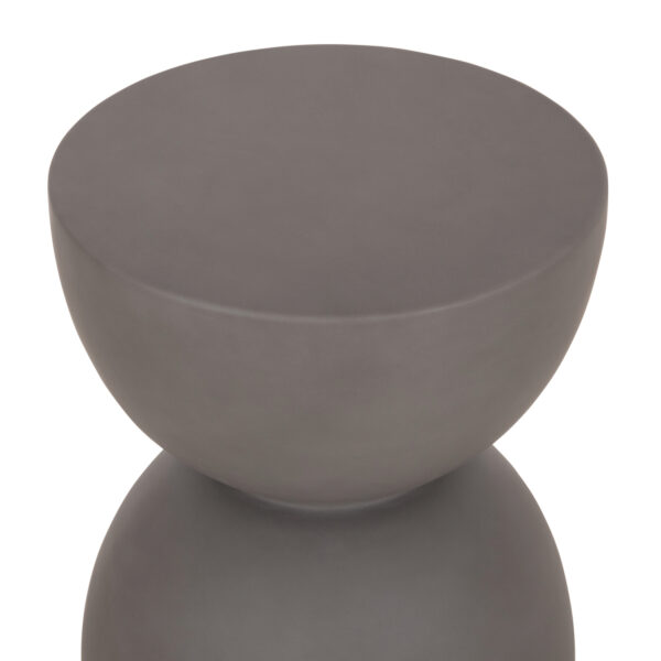 ΣΚΑΜΠΟ ΣΤΡΟΓΓΥΛΟ ZINI HM6580.01 FIBER CEMENT ΣΕ ΓΚΡΙ Φ35x43Υεκ - Image 5