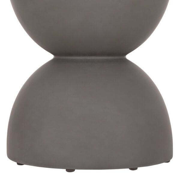 ΣΚΑΜΠΟ ΣΤΡΟΓΓΥΛΟ ZINI HM6580.01 FIBER CEMENT ΣΕ ΓΚΡΙ Φ35x43Υεκ - Image 6