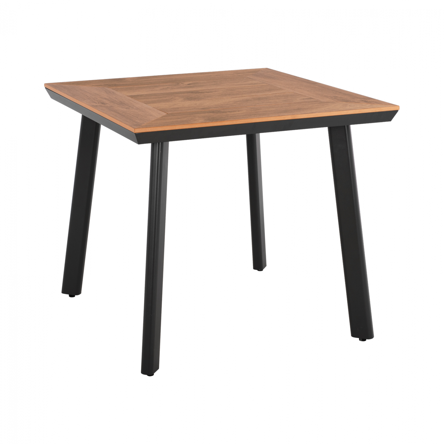 HM5563.02 ΤΡΑΠΕΖΙ ΑΛΟΥΜΙΝΙΟΥ ΤΕΤΡΑΓΩΝΟ TABER HM5563.02 ΑΝΘΡΑΚΙ ΜΕ ΕΠΙΦΑΝΕΙΑ POLYWOOD 80x80x73Υ - Image 1