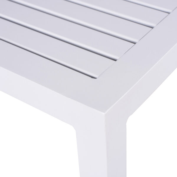 ΤΡΑΠΕΖΙ ΑΛΟΥΜΙΝΙΟΥ QIANA HM5402.01 ΛΕΥΚΟ 45x45x45,5Υ εκ. - Image 5
