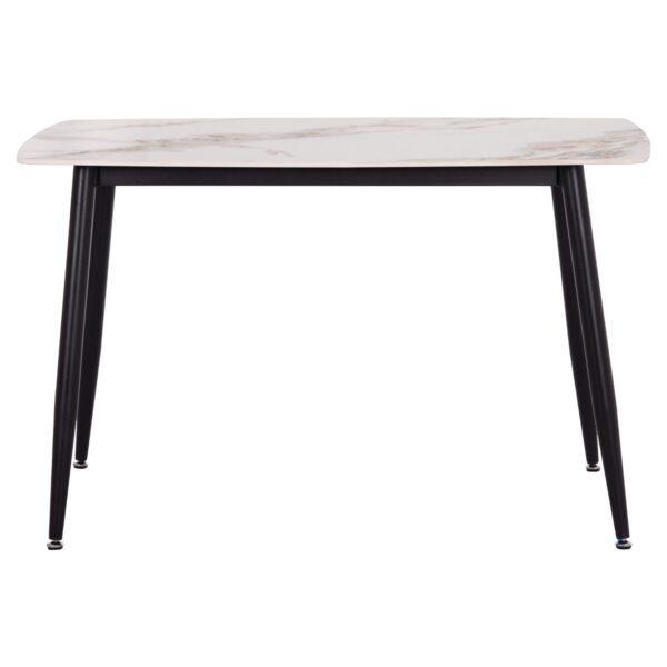 ΤΡΑΠΕΖΙ RAVEN HM9854.04 ΚΕΡΑΜΙΚΟ TOP ΜΕ ΟΨΗ ΜΑΡΜΑΡΟΥ τ.CALACATTA 120x70x73Υεκ. - Image 3