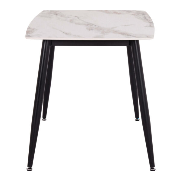 ΤΡΑΠΕΖΙ RAVEN HM9854.04 ΚΕΡΑΜΙΚΟ TOP ΜΕ ΟΨΗ ΜΑΡΜΑΡΟΥ τ.CALACATTA 120x70x73Υεκ. - Image 5