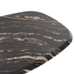 ΤΡΑΠΕΖΙ ΟΒΑΛ RODDEN HM11903.02 ΜΕ WERZALIT BLACK/GOLD MARBLE-ΜΑΥΡΗ ΒΑΣΗ 146x94x75Υεκ - Image 5