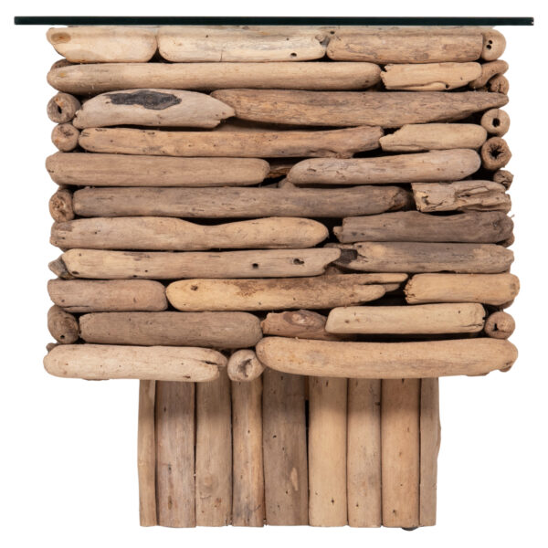 ΤΡΑΠΕΖΙ ΣΑΛΟΝΙΟΥ ΟΡΘΟΓΩΝΙΟ SPARROW HM18366 DRIFTWOOD--ΓΥΑΛΙ 105x45x47Υεκ. - Image 5