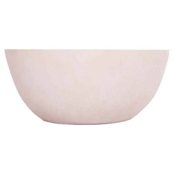 ΤΡΑΠΕΖΙ ΣΑΛΟΝΙΟΥ ΣΤΡΟΓΓΥΛΟ ALLAN HM18162.02 FIBER CEMENT ΣΕ ΛΕΥΚΟ--Φ92x49Υεκ. - Image 3