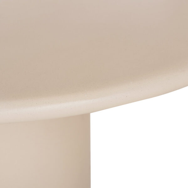 ΤΡΑΠΕΖΙ ΤΡΑΠΕΖΑΡΙΑΣ ΣΤΡΟΓΓΥΛΟ KAZVIN HM6582.02 ΜΠΕΖ FIBER CEMENT Φ130x73Υεκ - Image 6