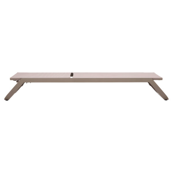 ΞΑΠΛΩΣΤΡΑ ΑΛΟΥΜΙΝΙΟΥ MARIMAR HM6562.03 ΣΚΕΛΕΤΟΣ TAUPE & TEXTILENE ΜΠΕΖ 220x67.5x31.5Υεκ - Image 5