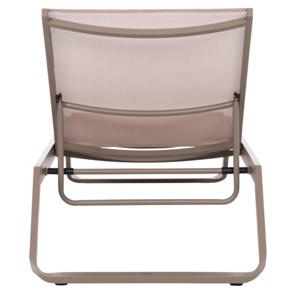 ΞΑΠΛΩΣΤΡΑ ΑΛΟΥΜΙΝΙΟΥ MARIMAR HM6562.03 ΣΚΕΛΕΤΟΣ TAUPE & TEXTILENE ΜΠΕΖ 220x67.5x31.5Υεκ - Image 6
