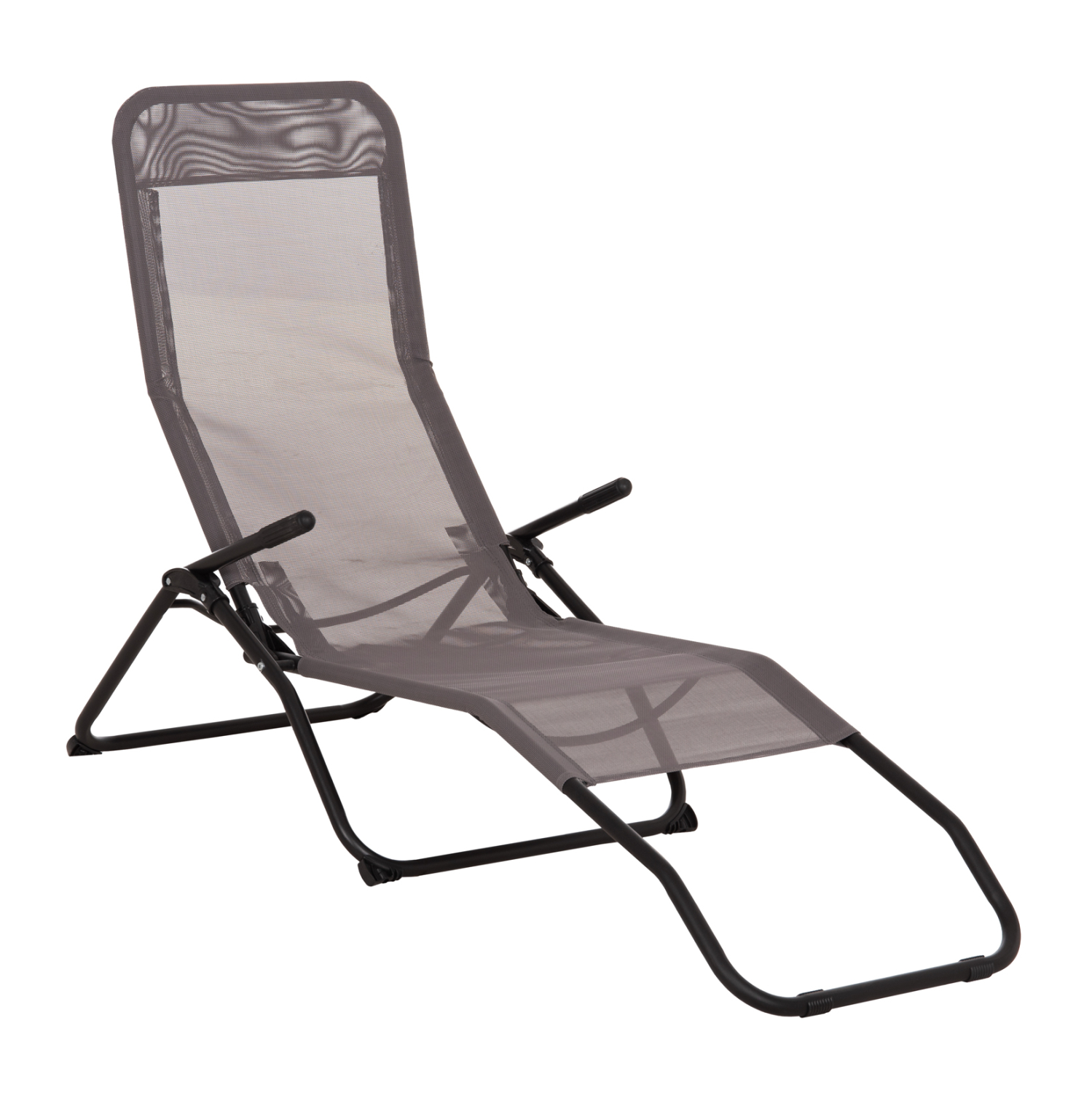 HM6553.01 ΞΑΠΛΩΣΤΡΑ ΚΟΥΝΙΣΤΗ SWINGSAND HM6553.01 ΓΚΡΙ TEXTILENE--ΜΑΥΡΟ ΜΕΤΑΛΛΟ 143x60x94Υεκ - Image 1