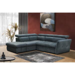 MONSERAT ΚΑΝΑΠΕΣ ΚΡΕΒΑΤΙ ΓΩΝΙΑ ΑΡΙΣΤΕΡΗ PETROL 254x224x90 01-2599 - Image 8
